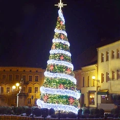 পিভিসি কৃত্রিম সবুজ ক্রিসমাস ট্রি